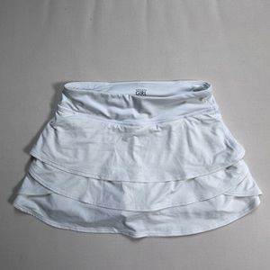 Athleta Girl White Swing Tennis Golf Skirt Skort Size S / 7
